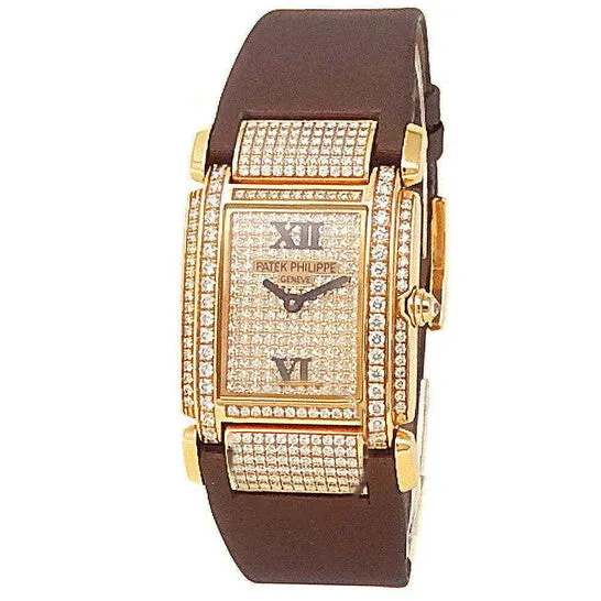 Watches JMS always Original Preowned Patek Philippe Twenty4 Quartz Diamond Ladies Watch 4910R001 Watches JMS always Original Preowned Patek Philippe Twenty4 Quartz Diamond Ladies Watch 4910R001