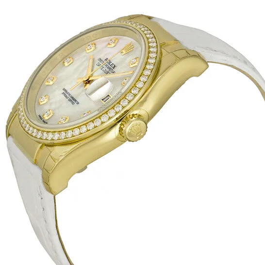 Watches JMS always Original Rolex Datejust Mother of Pearl Dial 18kt Yellow Gold Ladies Watch 116188MDL Watches JMS always Original Rolex Datejust Mother of Pearl Dial 18kt Yellow Gold Ladies Watch 116188MDL