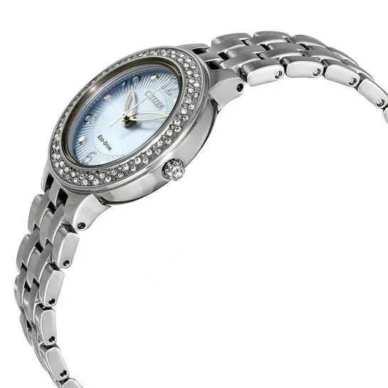 Watches Original Citizen Silhouette Blue Dial Stainless Steel Ladies Watch FE208056L JMS always Watches Original Citizen Silhouette Blue Dial Stainless Steel Ladies Watch FE208056L JMS always