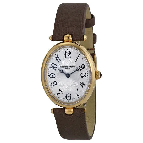 Watches Original Frederique Constant Art Deco Silver Dial Brown Stain Ladies Watch FC200A2V5 JMS always Watches Original Frederique Constant Art Deco Silver Dial Brown Stain Ladies Watch FC200A2V5 JMS always