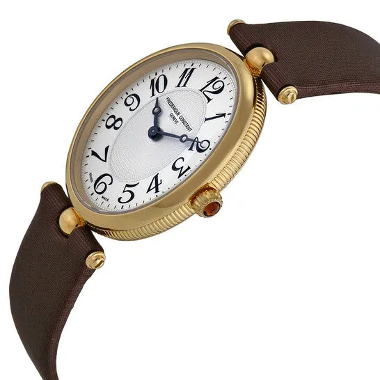 Watches Original Frederique Constant Art Deco Silver Dial Brown Stain Ladies Watch FC200A2V5 JMS always Watches Original Frederique Constant Art Deco Silver Dial Brown Stain Ladies Watch FC200A2V5 JMS always